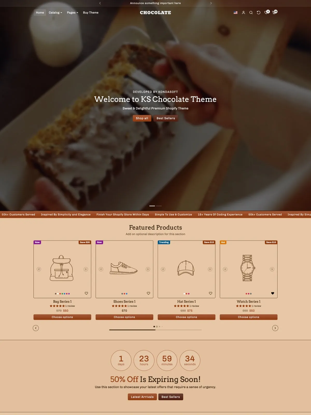 KS Chocolate theme preview
